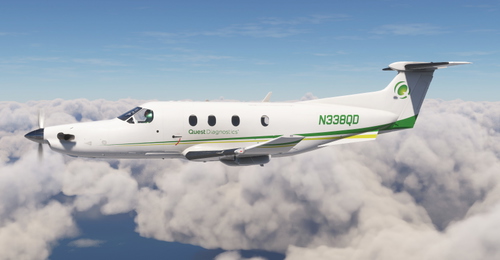 Quest Diagnostics N338QD - Cargo | SimWorks Studios PC-12 [4K]