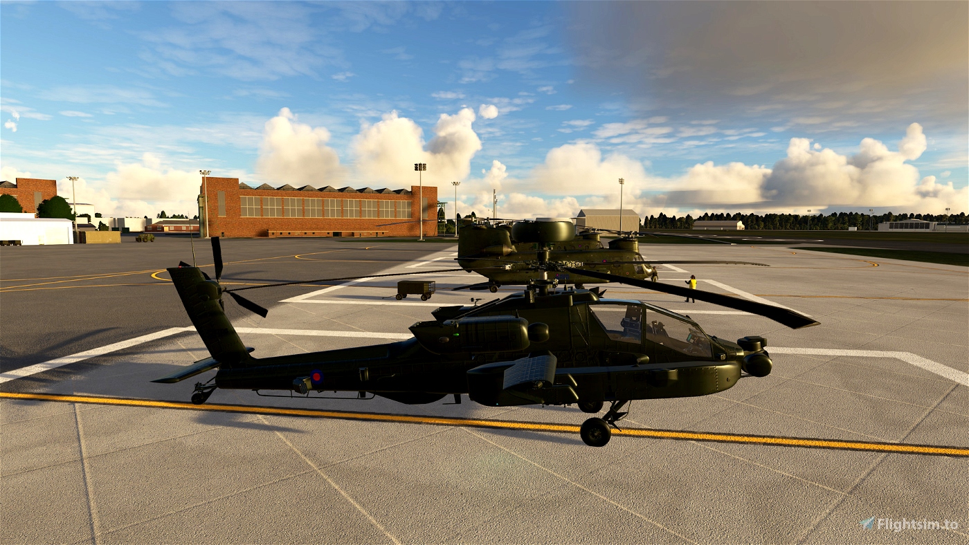 RAF AH-64 Apache Olive Drab for Microsoft Flight Simulator | MSFS