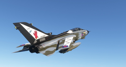 RAF Tornado GR1 17 (F) SQN ZD472 75th Anniversary