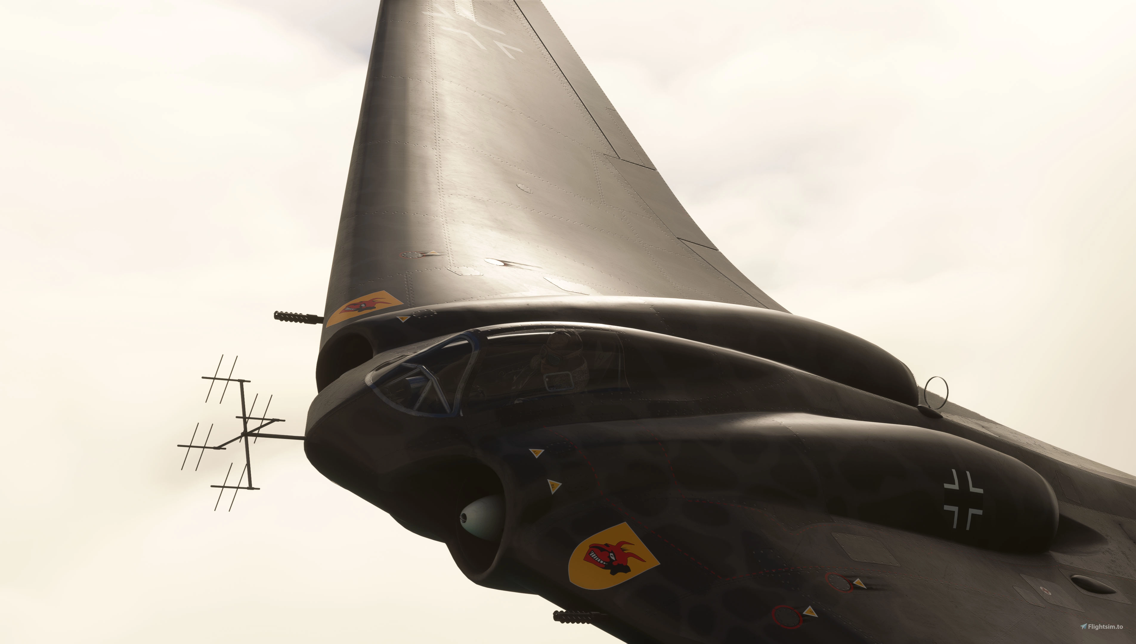 H079&H192_A1フレームなし MOC-55320 Horten Ho 229 | Letbricks