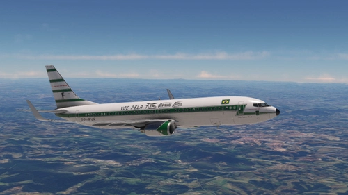 Real-Aerovias brasil - (PP-RVR) ( fictitious) - Resolução 8k - PMDG 737-800