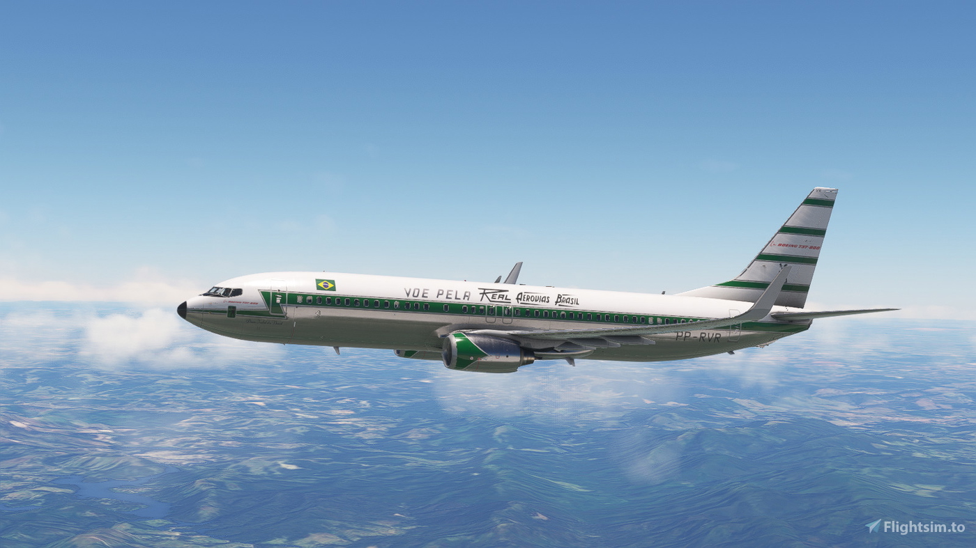 Real-Aerovias brasil - (PP-RVR) ( fictitious) - Resolução 8k - PMDG 737 ...