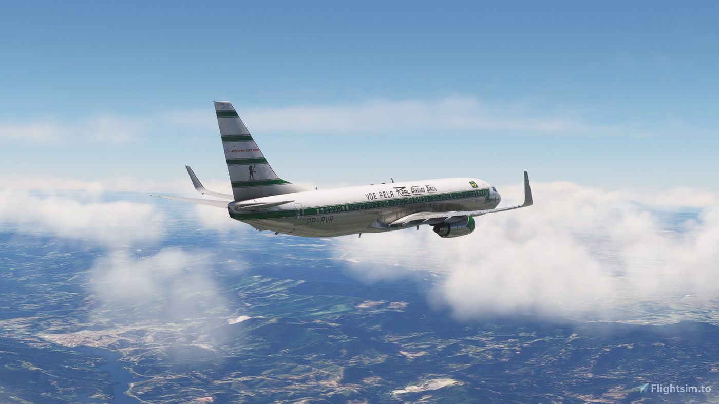 Real-Aerovias brasil - (PP-RVR) ( fictitious) - Resolução 8k - PMDG 737 ...