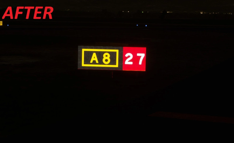 Realistic Taxi Signs Texture Pack for Microsoft Flight Simulator | MSFS