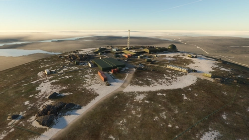 Remote Radar Head Mount Alice, with helipad, West Falkland