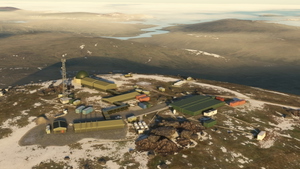 Remote Radar Head Mount Alice, with helipad, West Falkland thumbnail 2