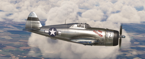 Republic P-47D Razorback  42-26086  33rd FS "Big Bastard"