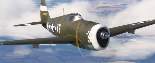 Republic P-47D Razorback 355th FG YF-K "Witch Hazel"
