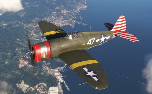Republic P-47D Razorback 86th FG #47 "Dragon Lady"
