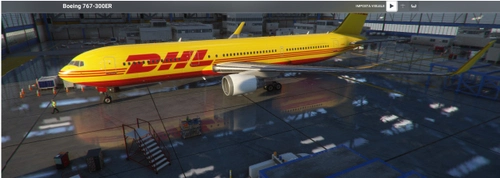 RHD Simulations 767 DHL livery [G-DHLE]