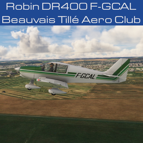 Robin DR400 F-GCAL Beauvais Tillé Aero Club