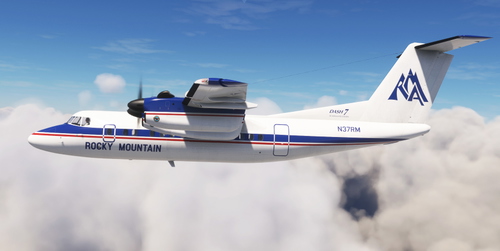 Rocky Mountain Airways N37RM | PILOTs Dash 7 (DHC-7) [4K]
