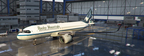 Rocky Mountain Virtual - Asobo A320 Neo in our Version 3.1 Livery