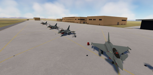 Royal Air Force of Oman Air Base Scenery