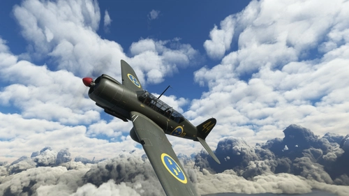 SAAB B17A sNo 17244 F13 Bråvalla wing 1.div 1949-1952