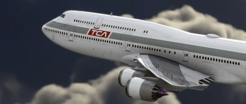 Salty  747-8 Trans-Con Airlines Turbulence (1997)