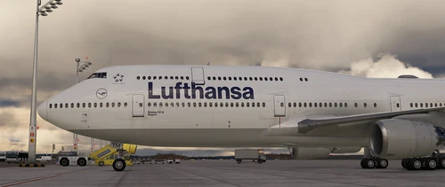 Salty 747-8i Lufthansa D-ABYM "Bayern" weathered.