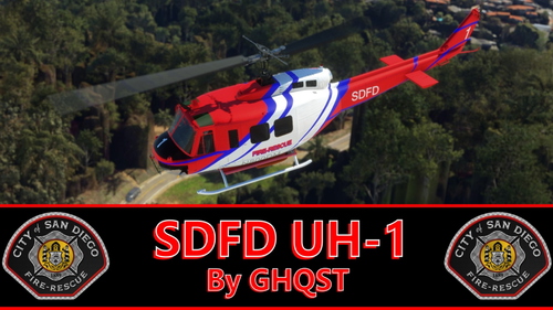 𝗢𝗨𝗧𝗗𝗔𝗧𝗘𝗗 San Diego Fire Department UH-1