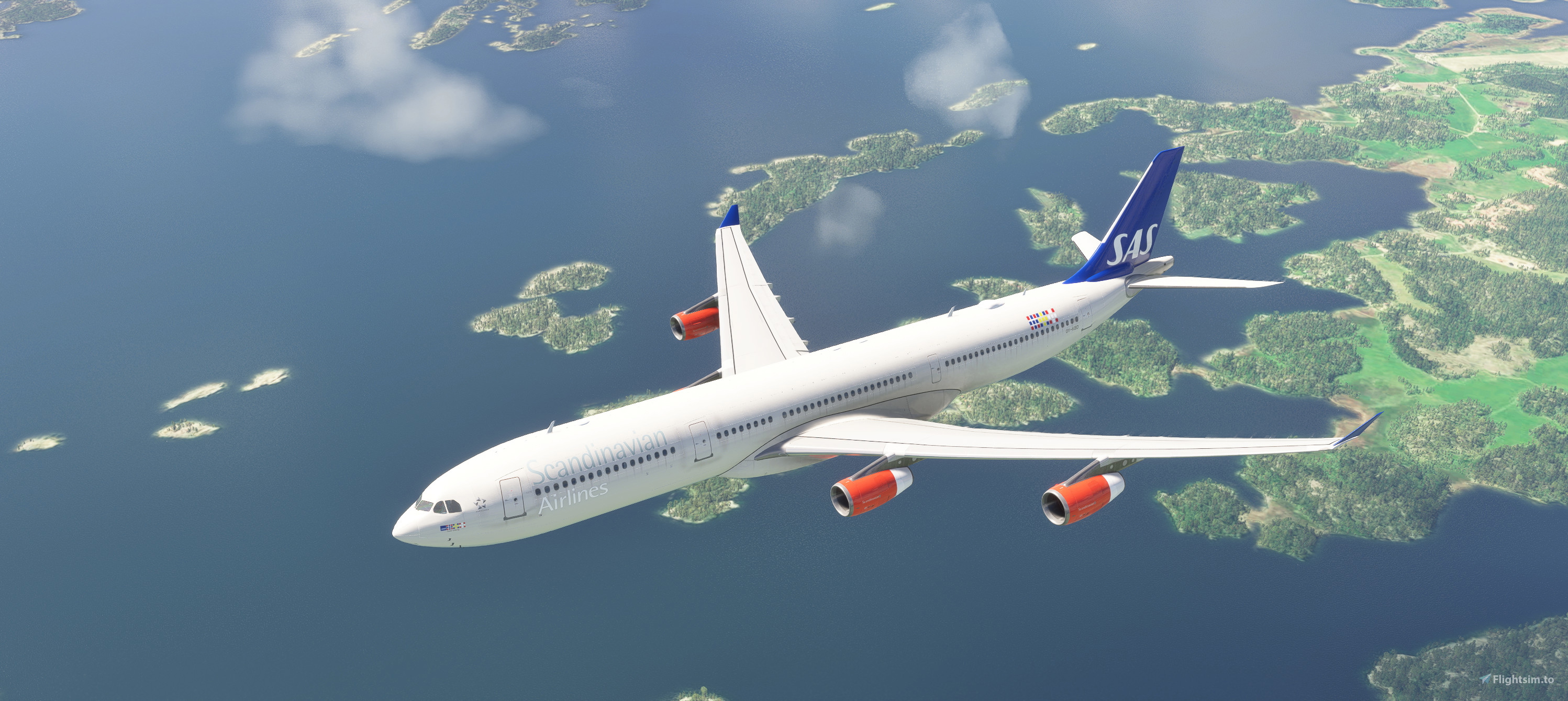 SAS Scandinavian Airlines A340-300 OY-KBD circa 2005 - Aircraft