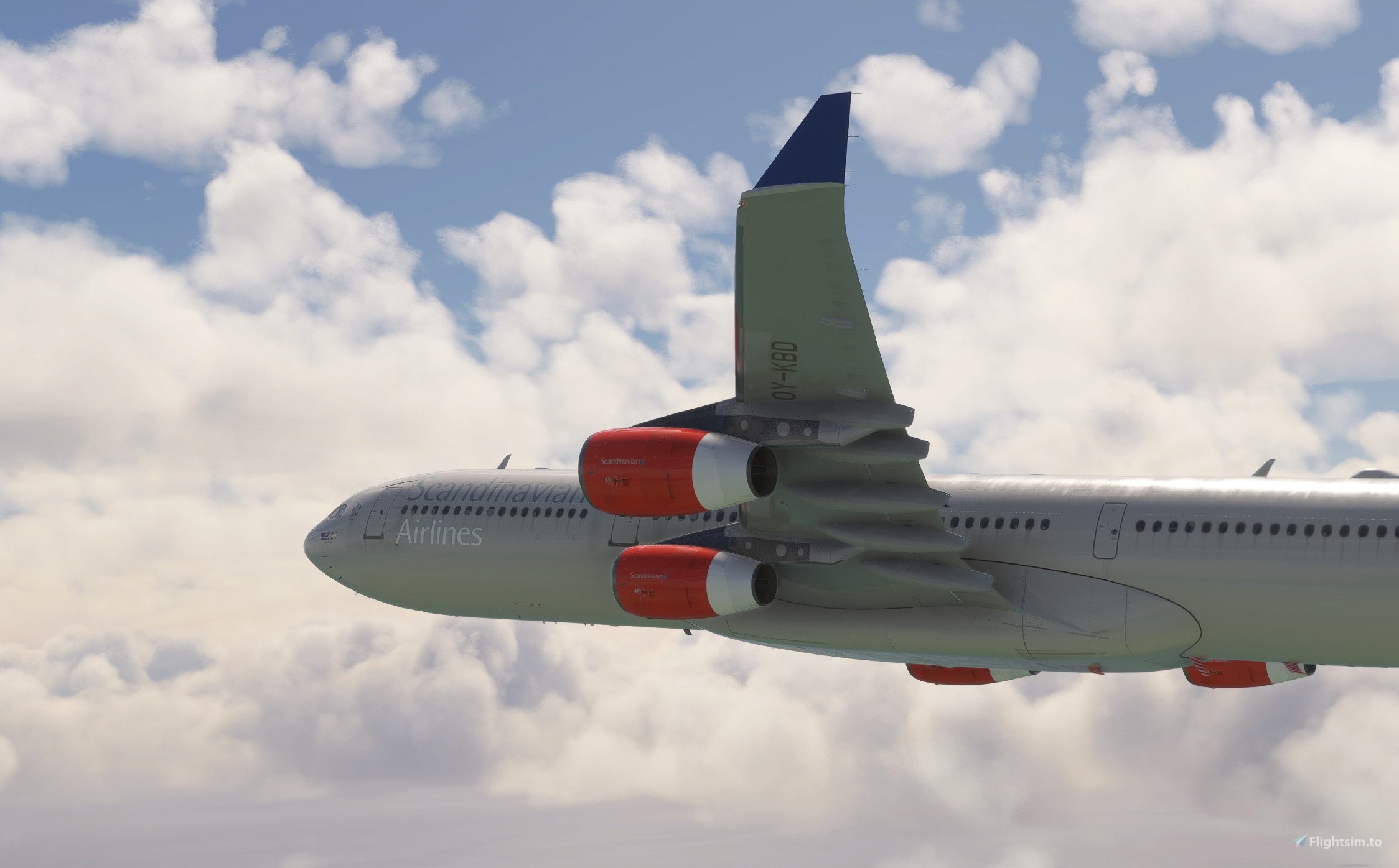 SAS Scandinavian Airlines A340-300 OY-KBD circa 2005 for Microsoft