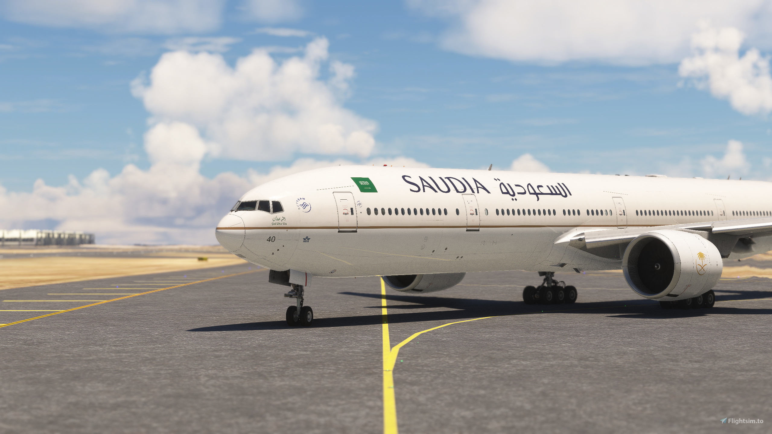 Saudia 2012-2023 (HZ-AK40) PMDG777-300ER for Microsoft