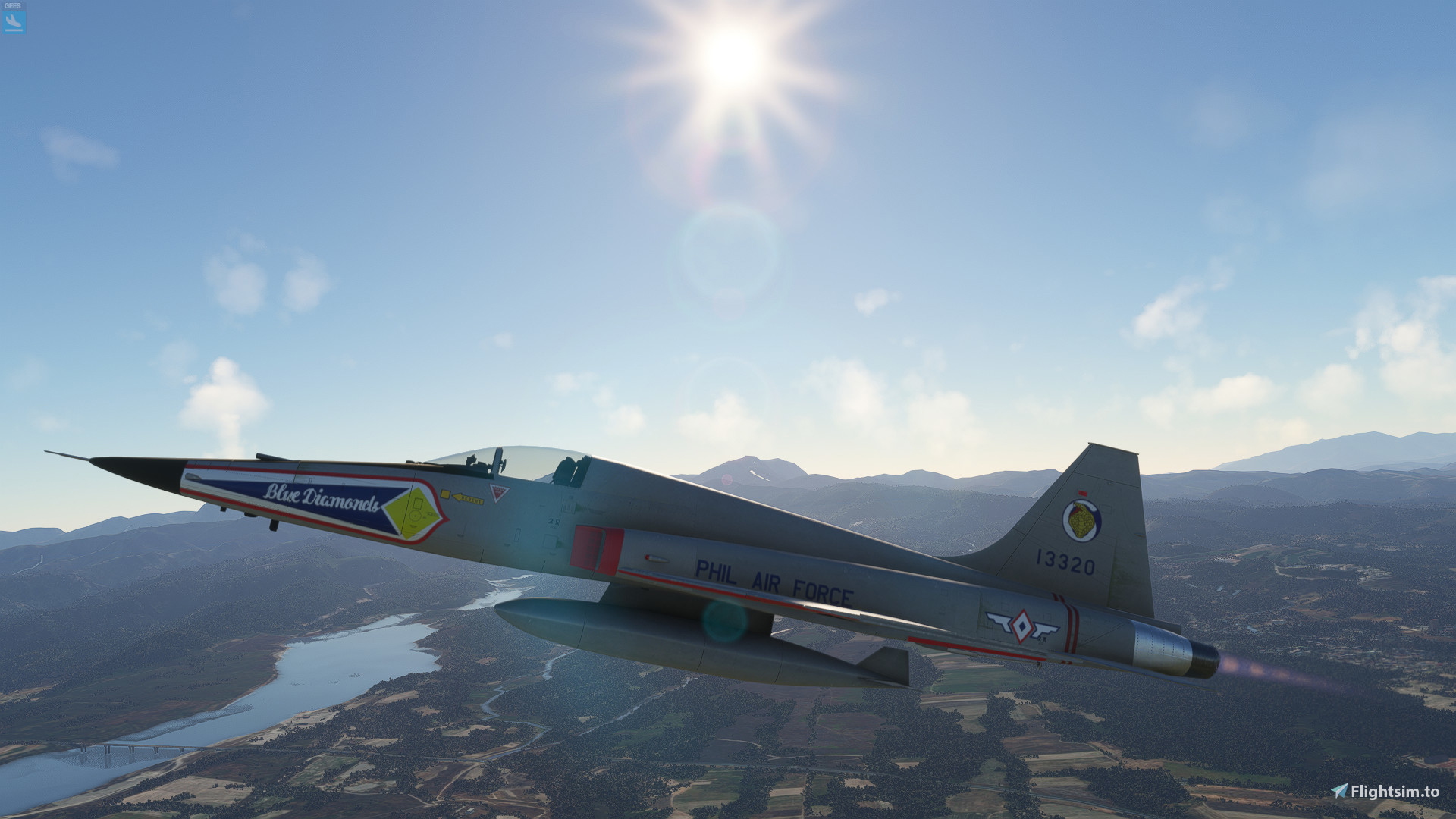 paf blue diamonds