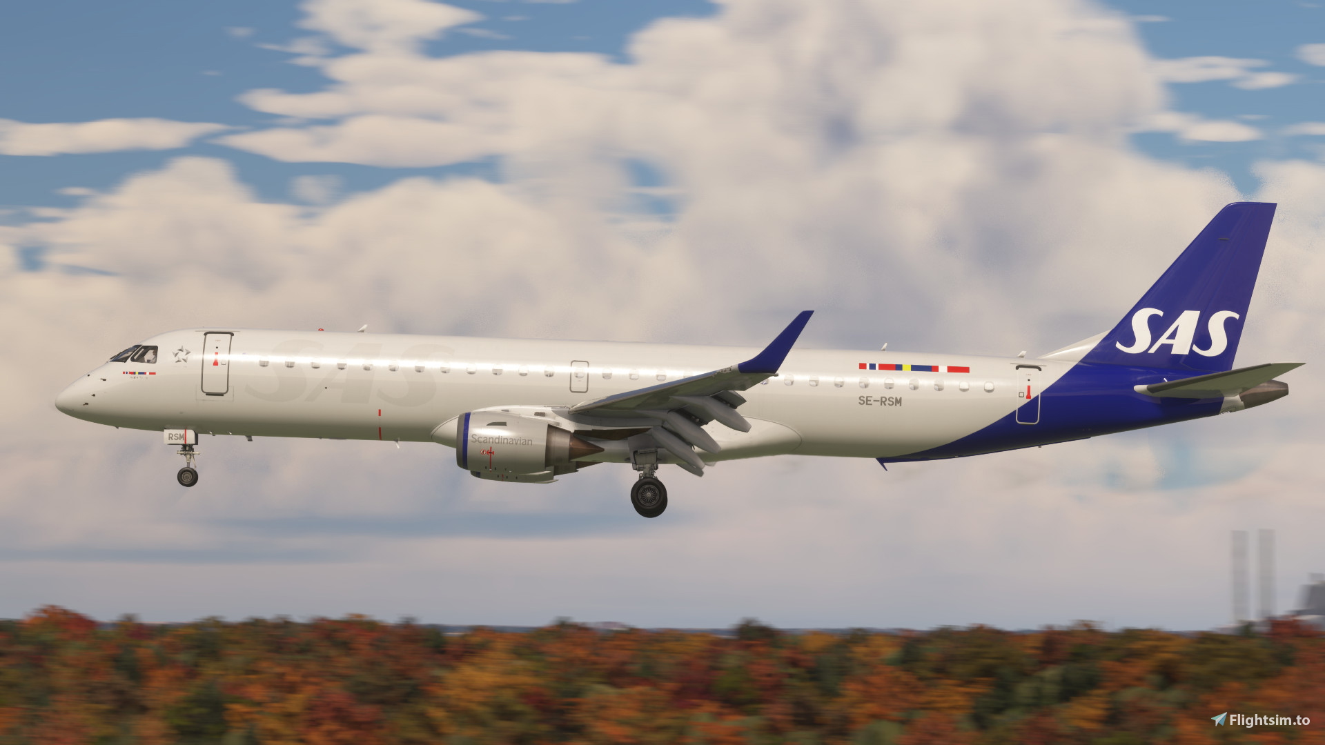 Scandinavian Airlines SAS (SE-RSM) - FSS E195 - Image 1