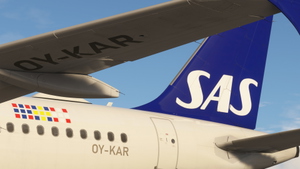 Scandinavian Airlines System  (SAS) | Fleet Pack | Fenixsim A320 [8K] thumbnail 8