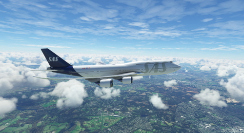 Scandinavian SAS Salty B747-8