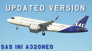 2 Pack (SE-RZX & EI-SIN) - SCANDINAVIAN AIRLINES A320NEO (SAS) - NEW LIVERY 8K - INI A320NEO thumbnail 7