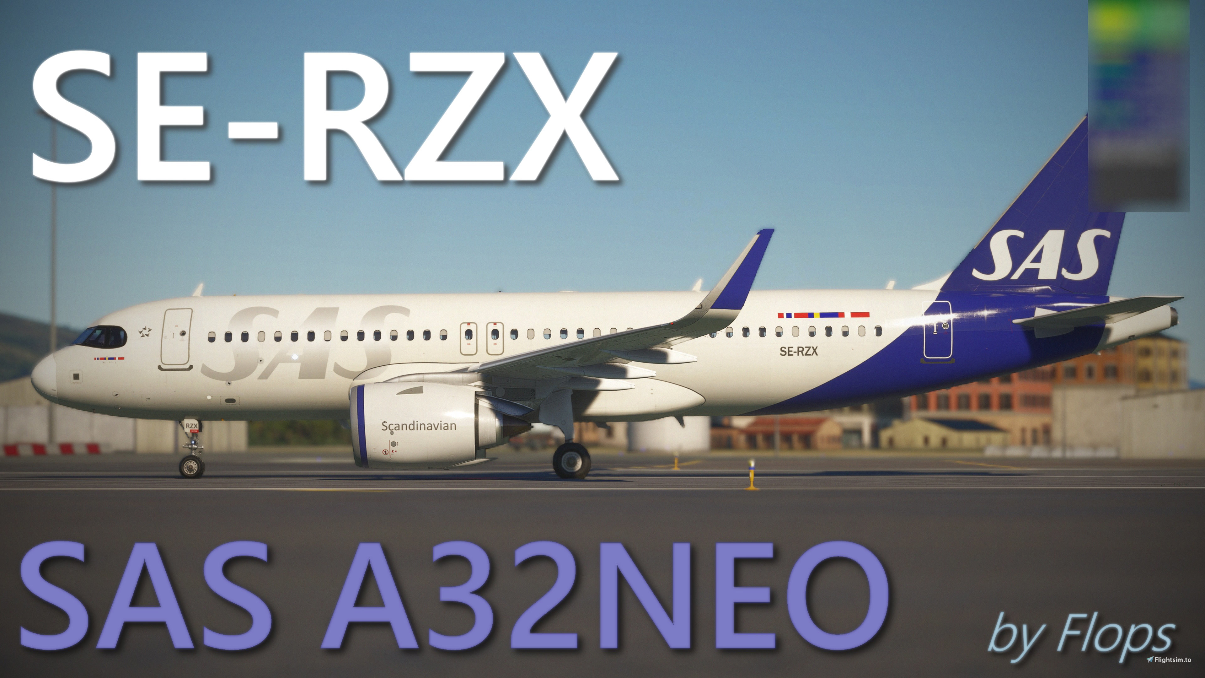2 Pack (SE-RZX & EI-SIN) - SCANDINAVIAN AIRLINES A320NEO (SAS) - NEW LIVERY 8K - INI A320NEO - Image 1