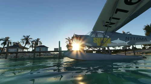 Shark Week J3C Cub Livery w/ Floats & Tundras