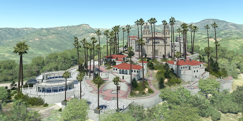 Ultralight Sightseeing - California - San Simeon - Hearst Castle