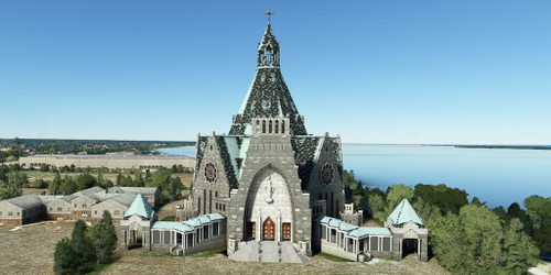 Ultralight Sightseeing - Canada - Quebec - Notre Dame du Cap Basilica