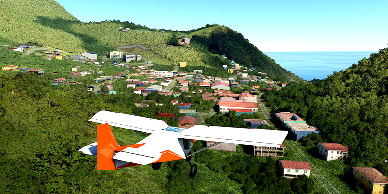 Ultralight Sightseeing - Caribbean - Saba - Juancho E. Yrausquin (TNCS