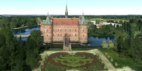 Ultralight Sightseeing - Denmark - Kvaerndrup - Egeskov Castle