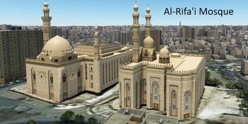 Ultralight Sightseeing - Egypt - Supreme Council of Universities - Cairo Tower - Al-Rifa'i Mosque