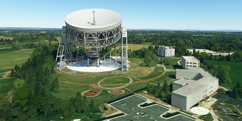 Ultralight Sightseeing - England - Cheshire - Jodrell Bank Observatory
