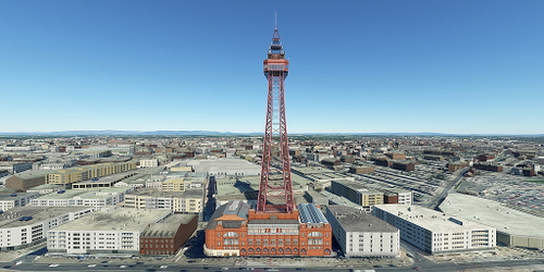 Ultralight Sightseeing - England - Lancashire - Blackpool Tower