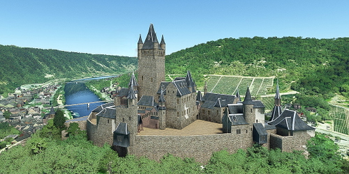 Ultralight Sightseeing - Germany - Cochem Castle