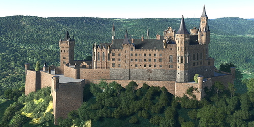 Ultralight Sightseeing - Germany - Hechingen - Hohenzollern Castle