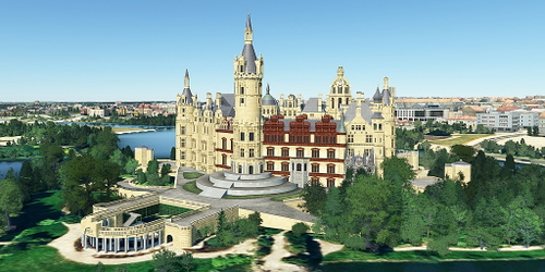 Ultralight Sightseeing - Germany - Schwerin Castle