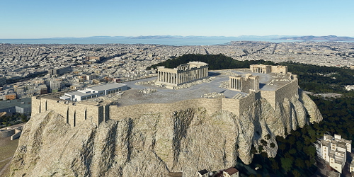Ultralight Sightseeing - Greece - Athens - Acropolis and Parthenon