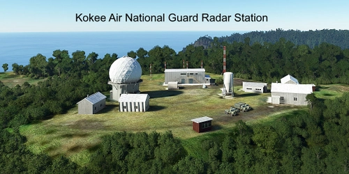 Ultralight Sightseeing - Hawaii - Makaha Ridge Missile Range - Kokee Radar Station