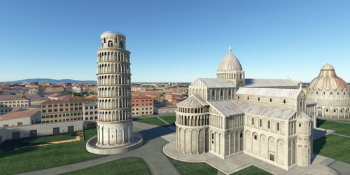 Ultralight Sightseeing - Italy - Leaning Tower of Pisa