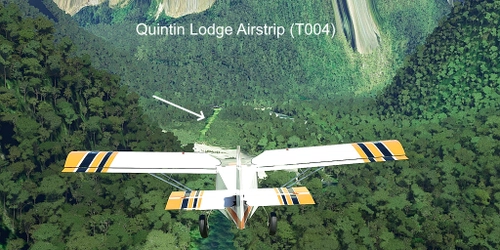 Ultralight Sightseeing - New Zealand - Milford Sound to Quintin Lodge - Narrow Valley Airstrip