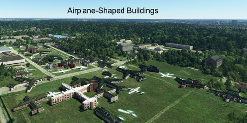 Ultralight Sightseeing - Russia - Aircraft Shaped Buildings