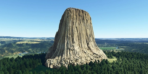 Ultralight Sightseeing - Wyoming - Devils Tower National Monument