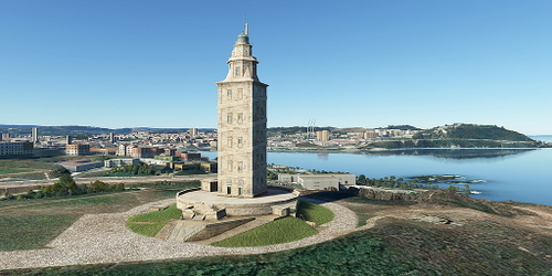 Ultralight Sightseeing - Spain - Tower of Hercules - Oldest Lighthouse