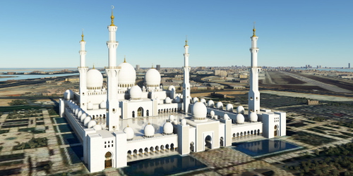 Ultralight Sightseeing - UAE - Abu Dhabi - Sheikh Zayed Grand Mosque